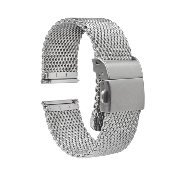 🆕 Barton Watch Bands 316L Stainless Steel Mesh Milanese Snap Apple Watch Band - Picture 2 of 5
